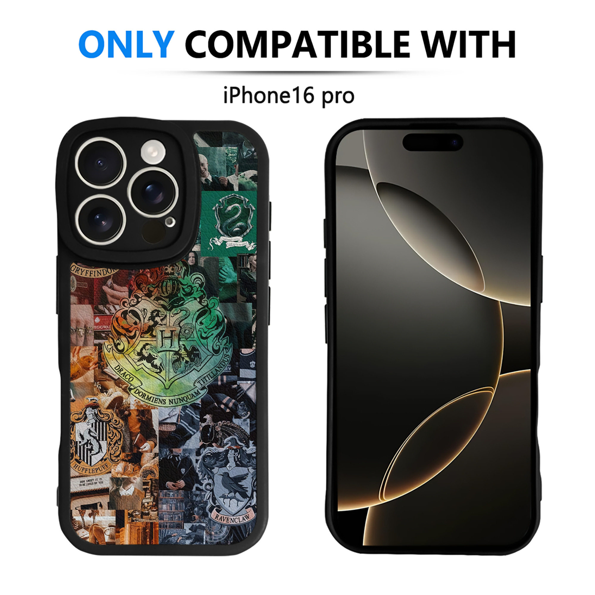 （画像用） Harry Potter ハリー・ポッターシリーズ 【iPhone 16シリーズ対応】シリコンスマホケース（レザー調） 材質：シリコン
